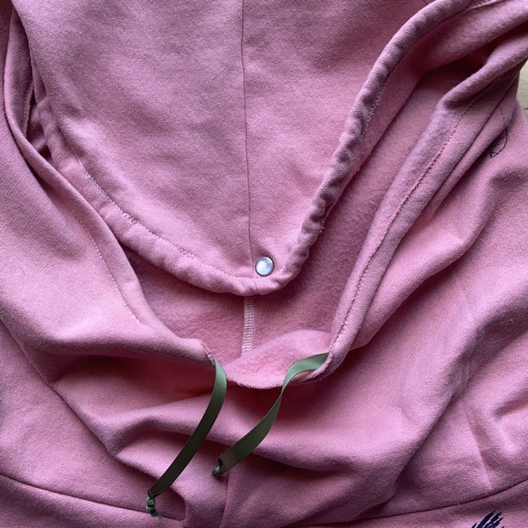 Dear Pony Pink Hoodie with Cut Off Sleeves Shirt - Picture 8 of 12